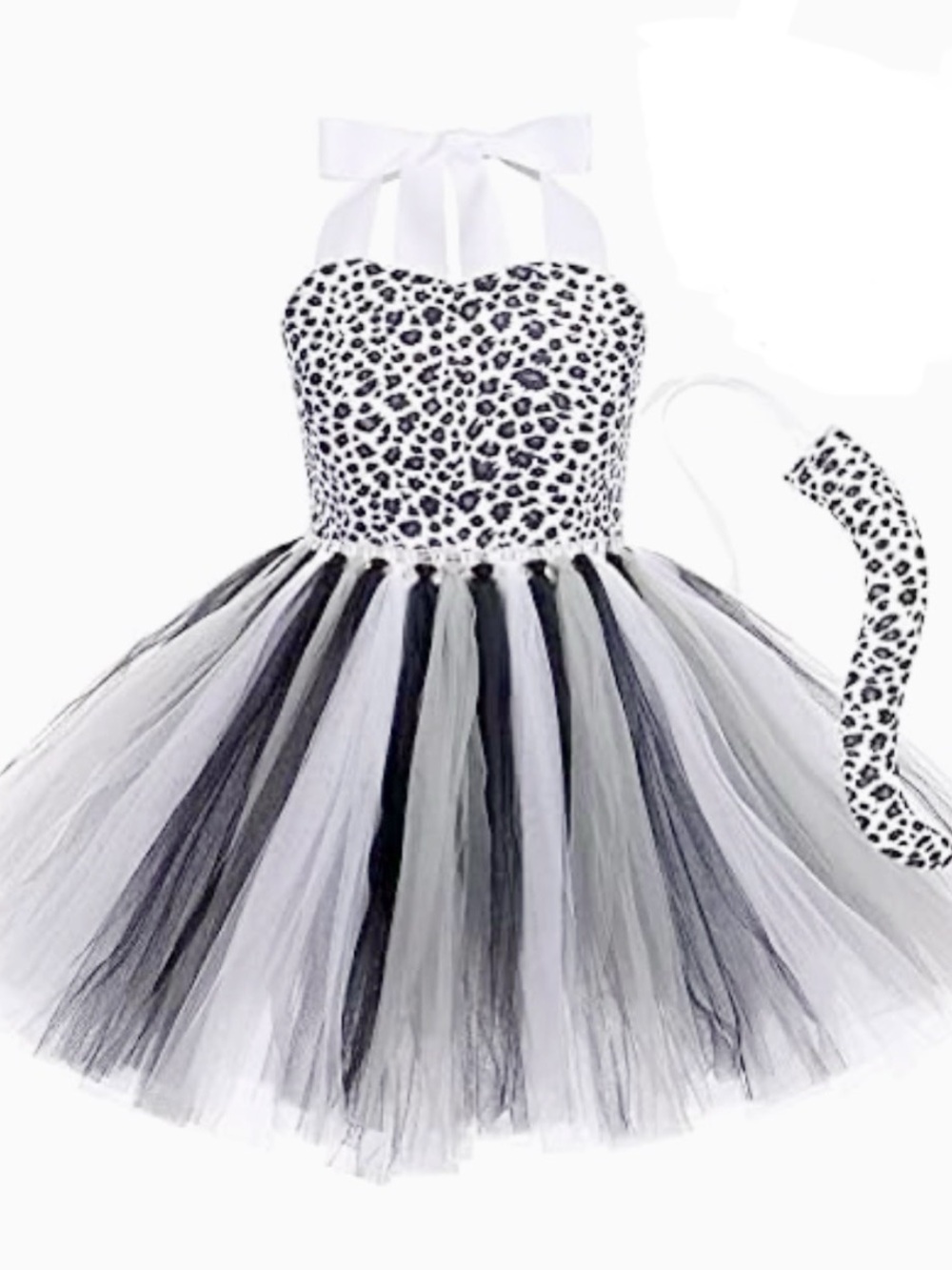 Girls Jungle themed Cosplay Dress, Black Leopard Size 7-8 years